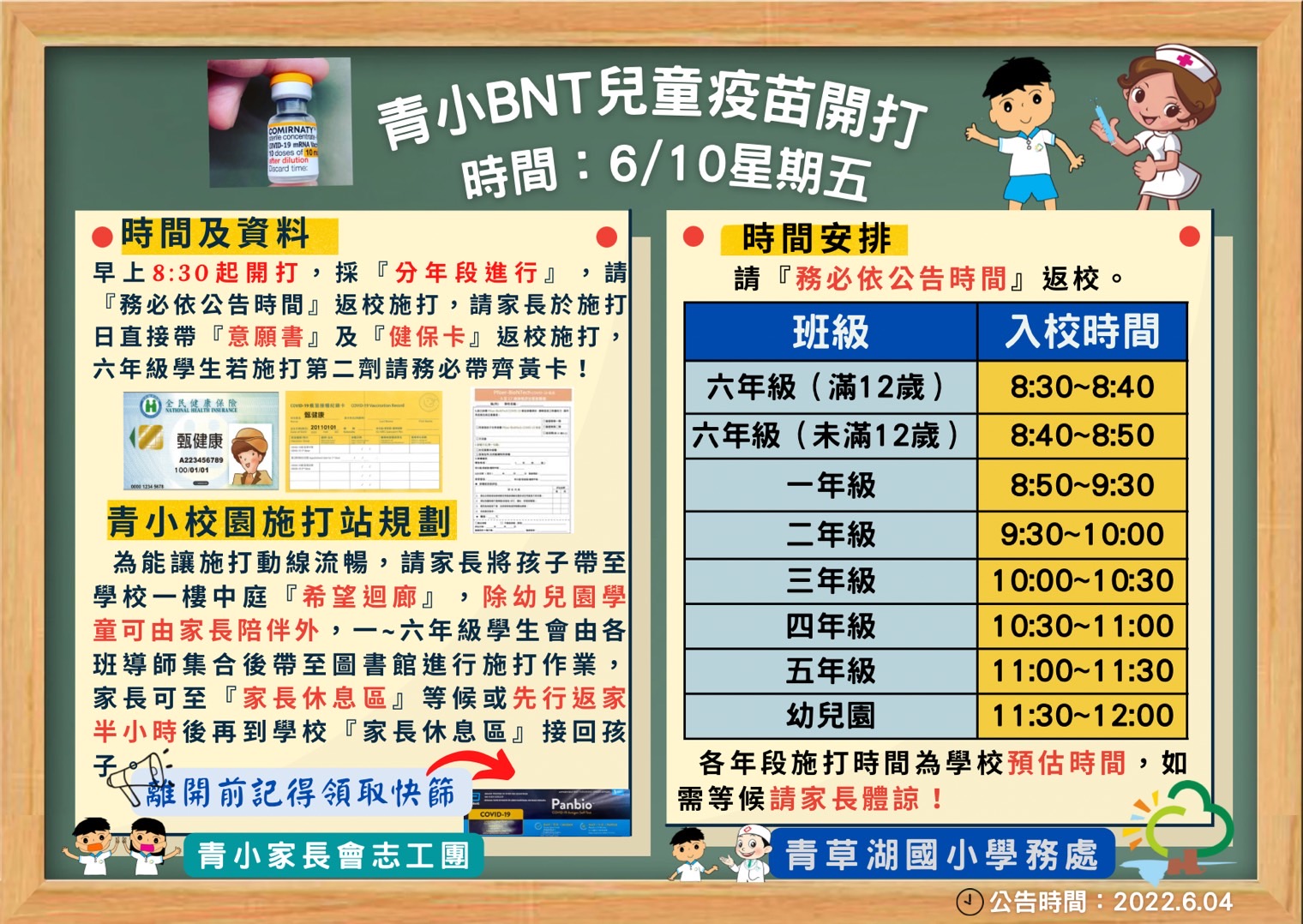 青小BNT兒童疫苗開打時程表